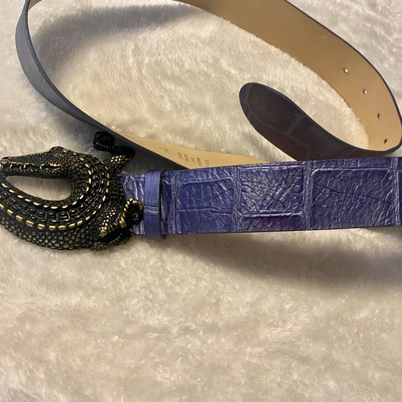 Gorgeous Italian leather alligator belt new without tag. - Picture 3 of 5